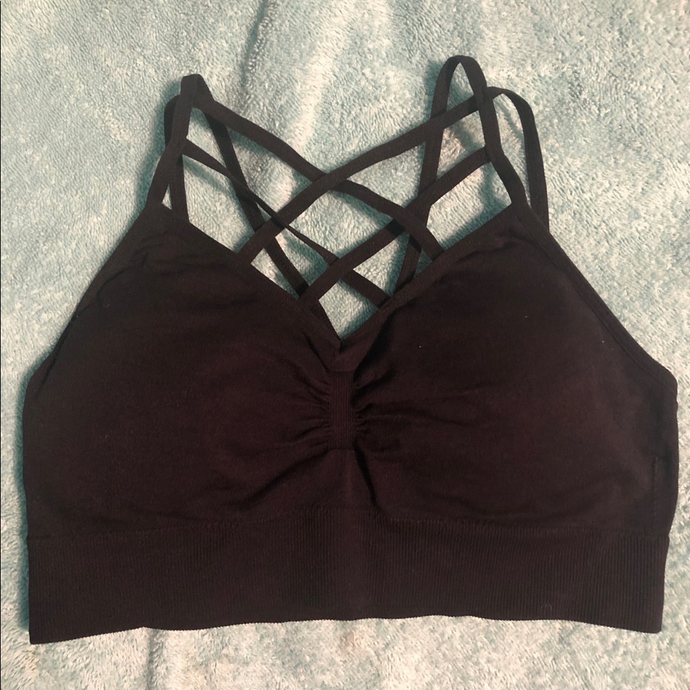 NWOT strappy padded bralette size s/m